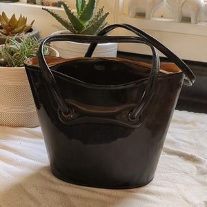 Black Bucket 1960's Purse